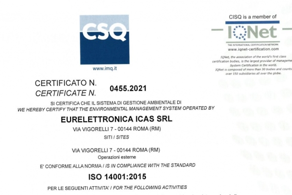 Nuove certificazioni ISO 14001 e ISO 45001