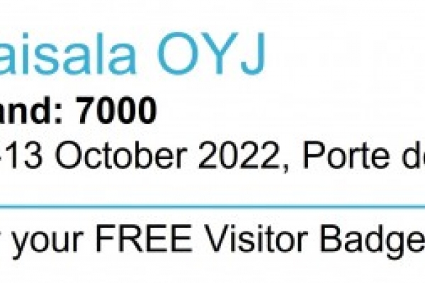 Vaisala al Meteorological Technology Word Expo 2022
